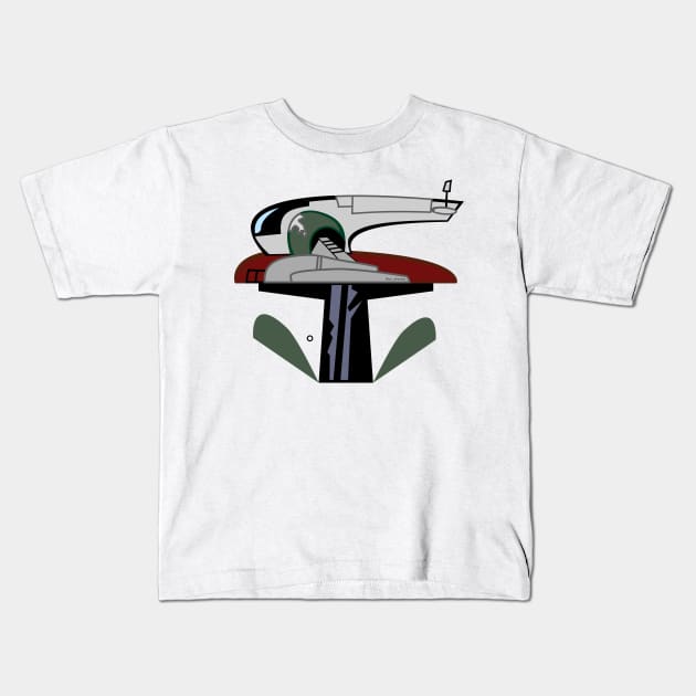 Bounty Hunter landing Kids T-Shirt by the_vtwins